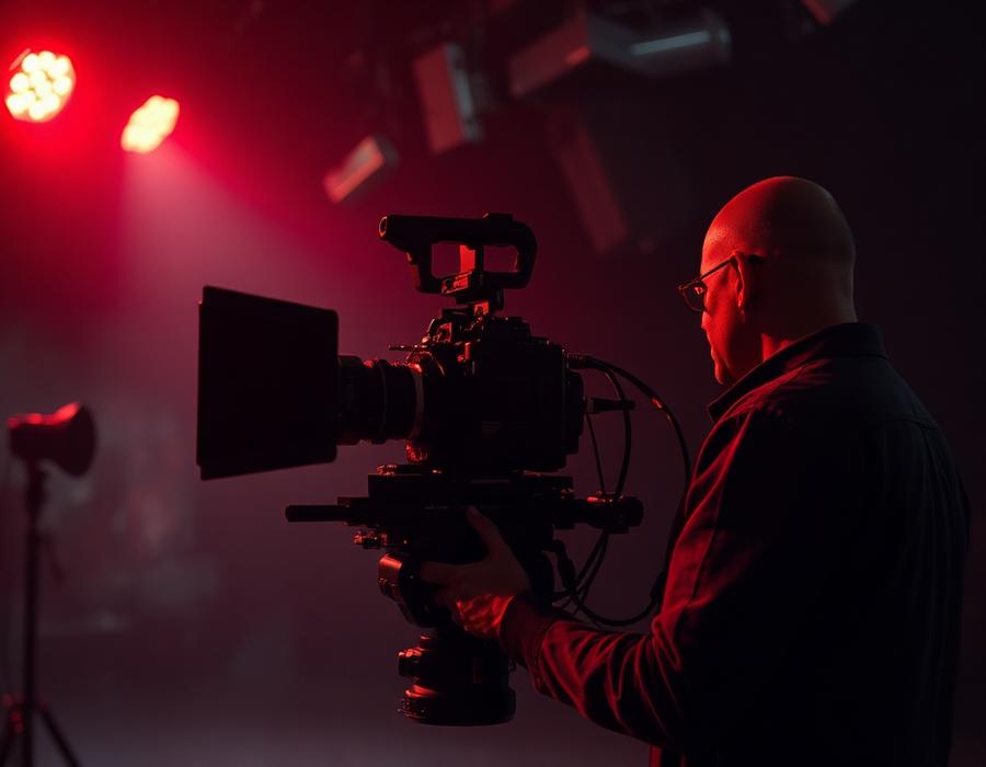 Rodaje con equipo de cine